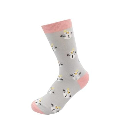 Christmas Bamboo Socks For Women - Little Snowmen