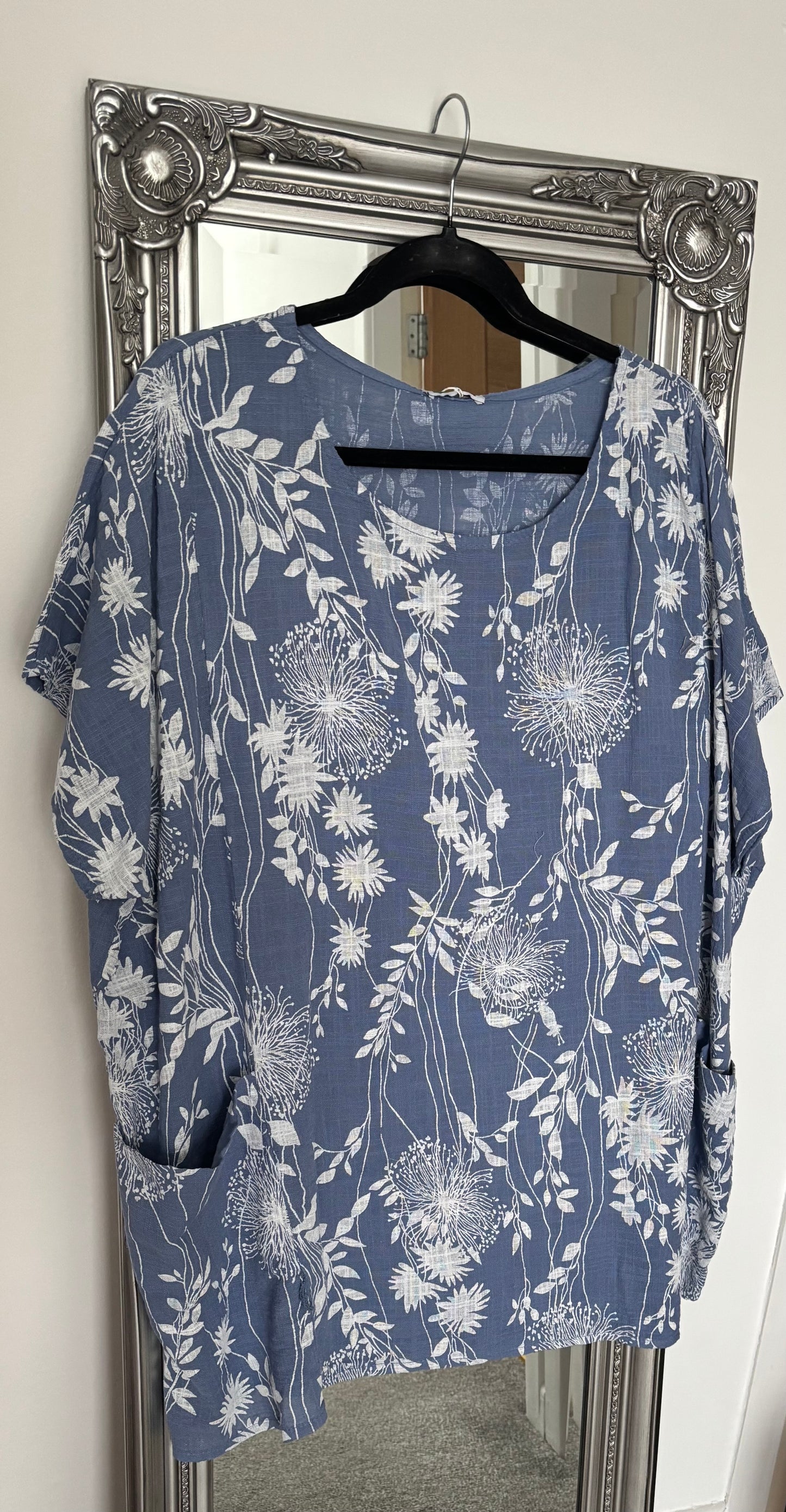 Cotton Plus Size Tunic With Pockets