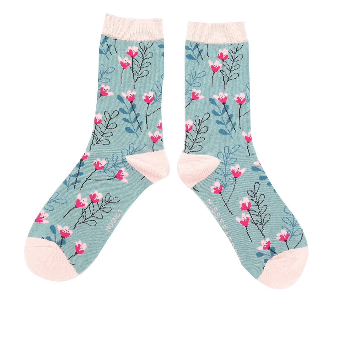 Bamboo Socks For Women - Wild Flowers