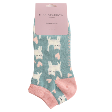 Bamboo Trainer Socks For Women - Sleepy Cats
