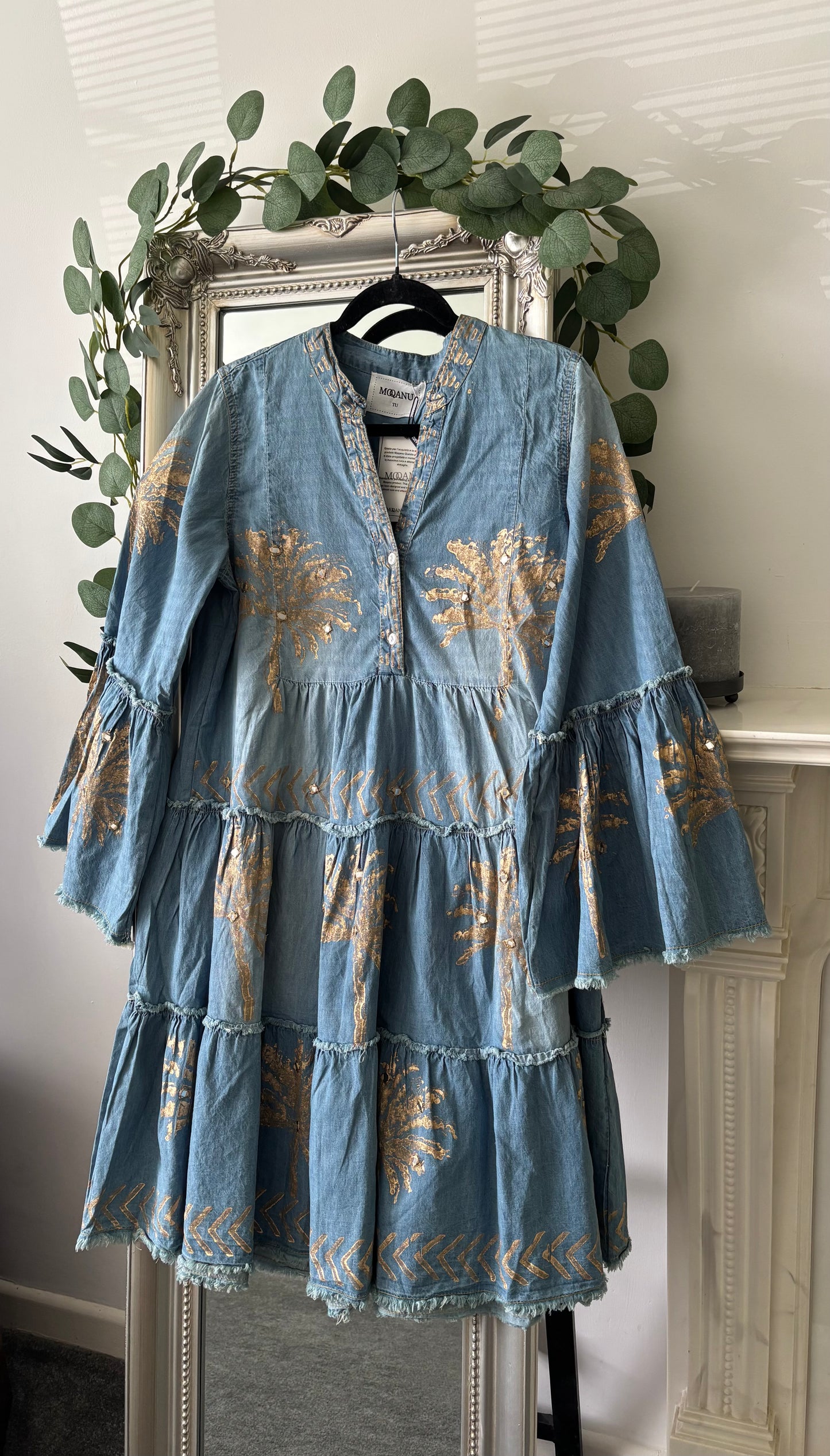 Cotton Denim Boho Tunic/Dress