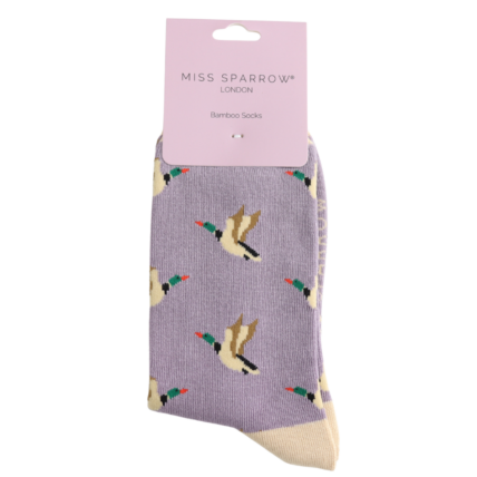 Bamboo Socks For Women - Flying Ducks