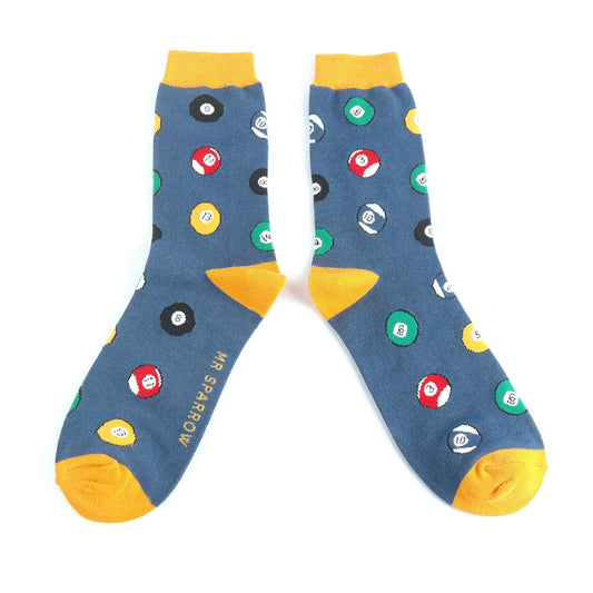 Bamboo Socks For Men - Pool Balls