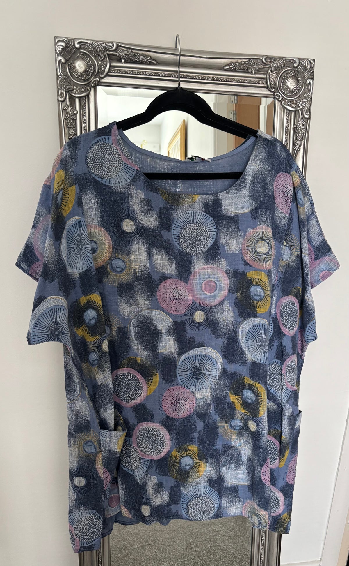 Cotton Plus Size Tunic With Pockets
