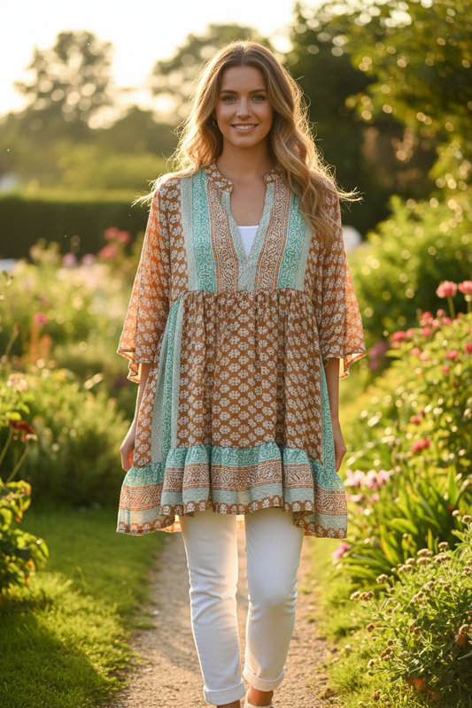 Washable Silk Mix Tunic/Dress