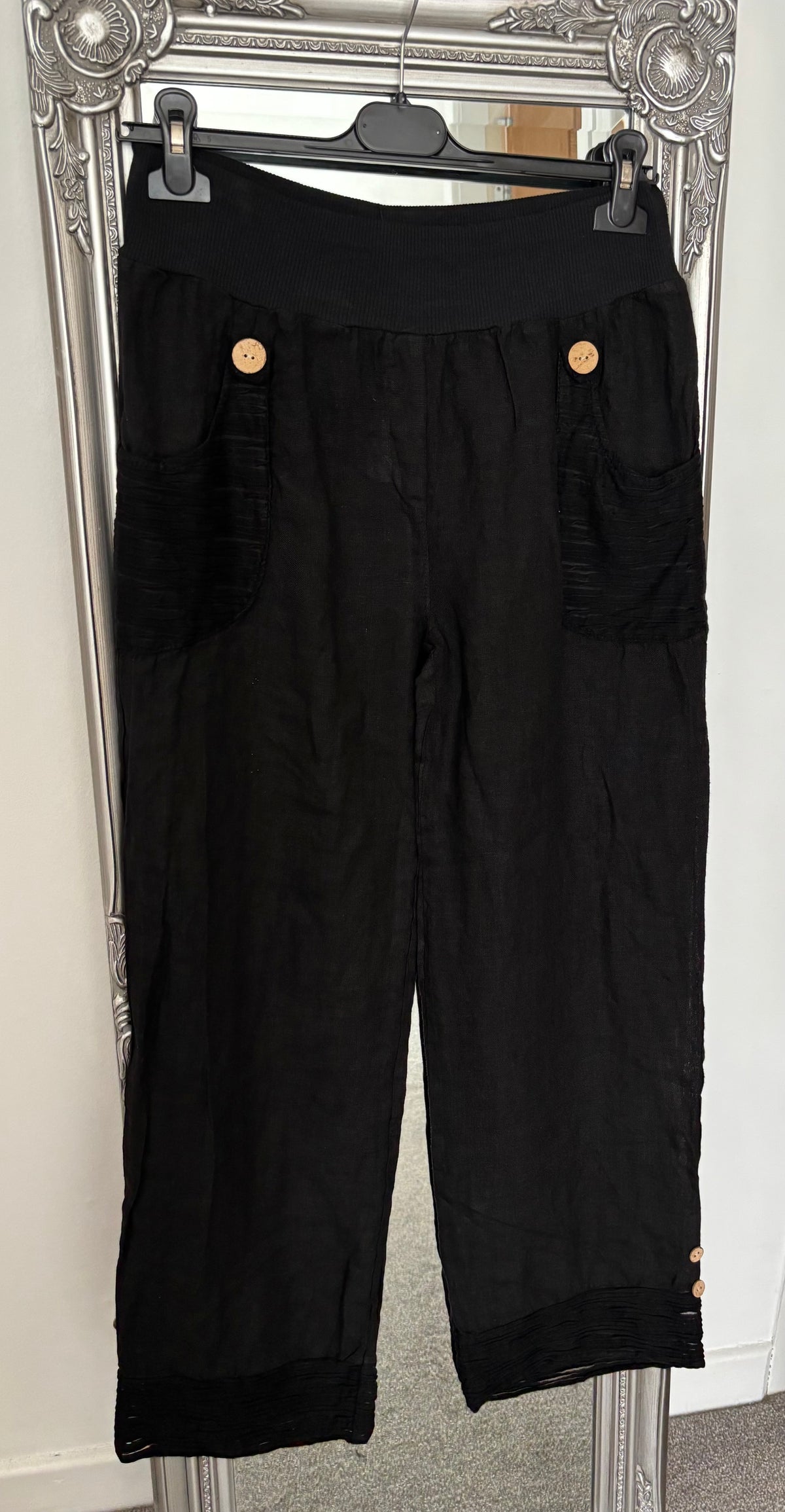 Plain Linen Trousers