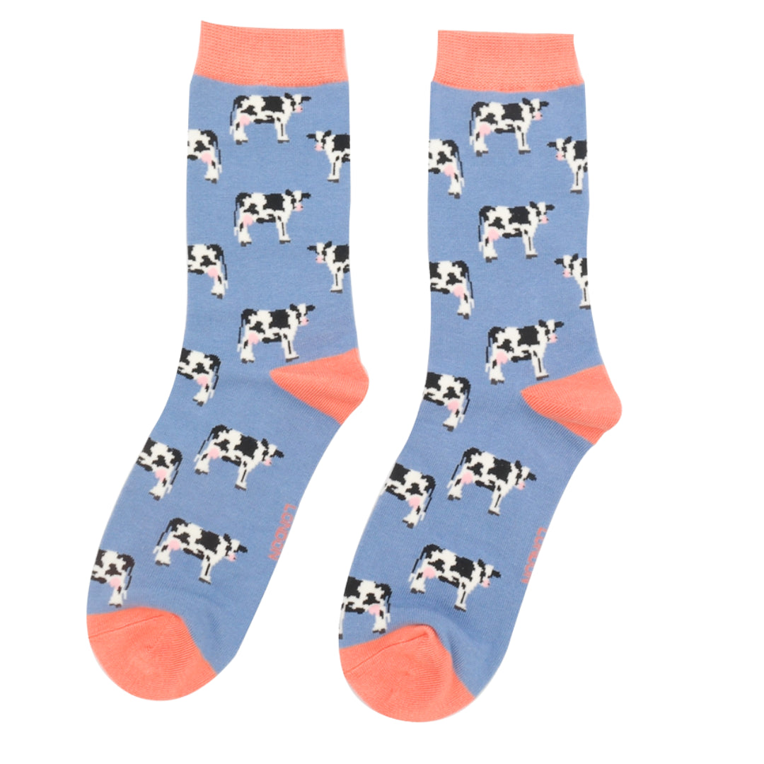 Bamboo Socks For Women - Cows