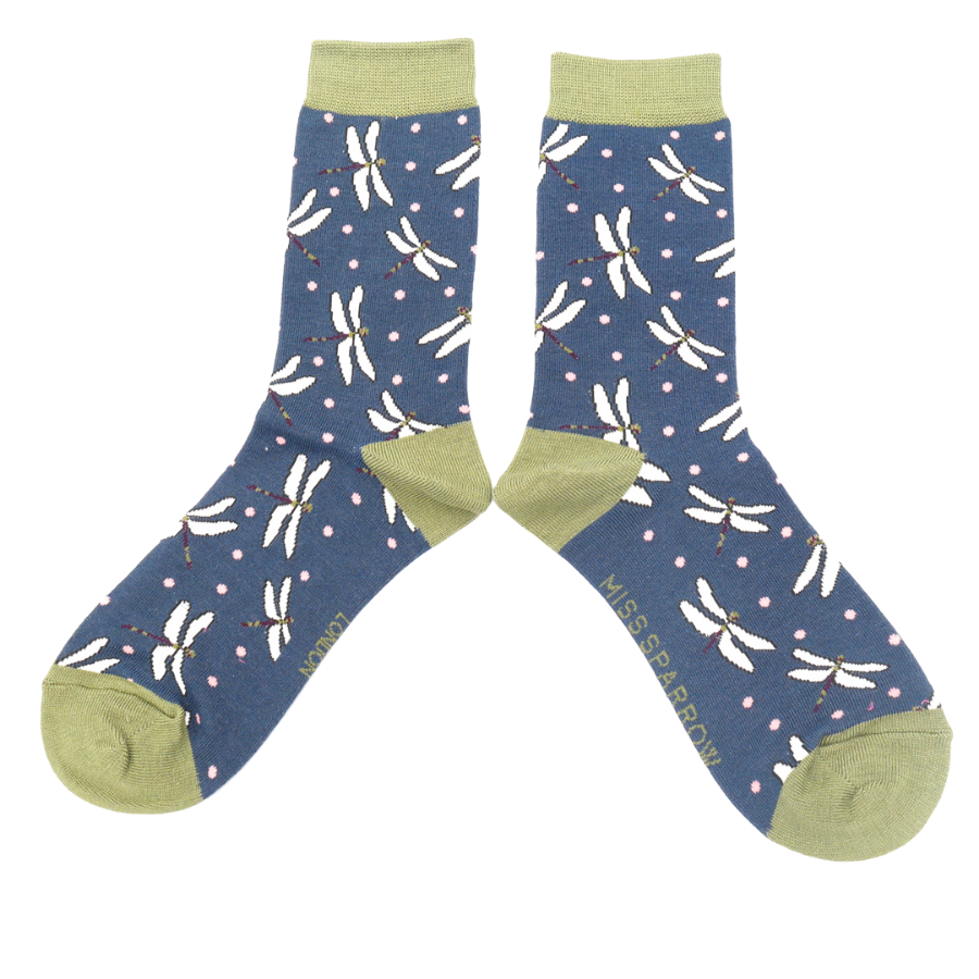 Bamboo Socks For Women - Dragonflies