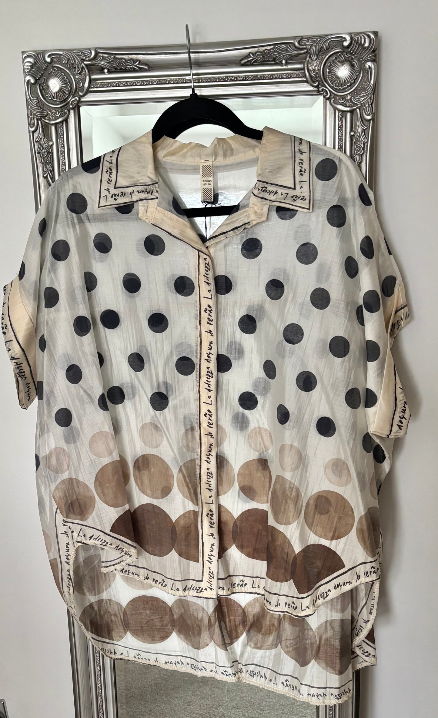 Chiffon Spot Shirt
