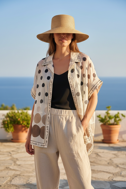 Chiffon Spot Shirt