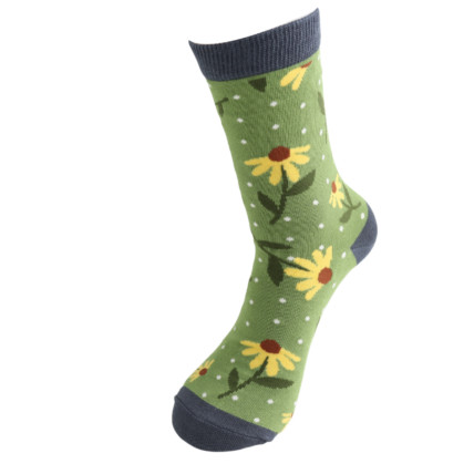 Bamboo Socks For Women - Sunflowers