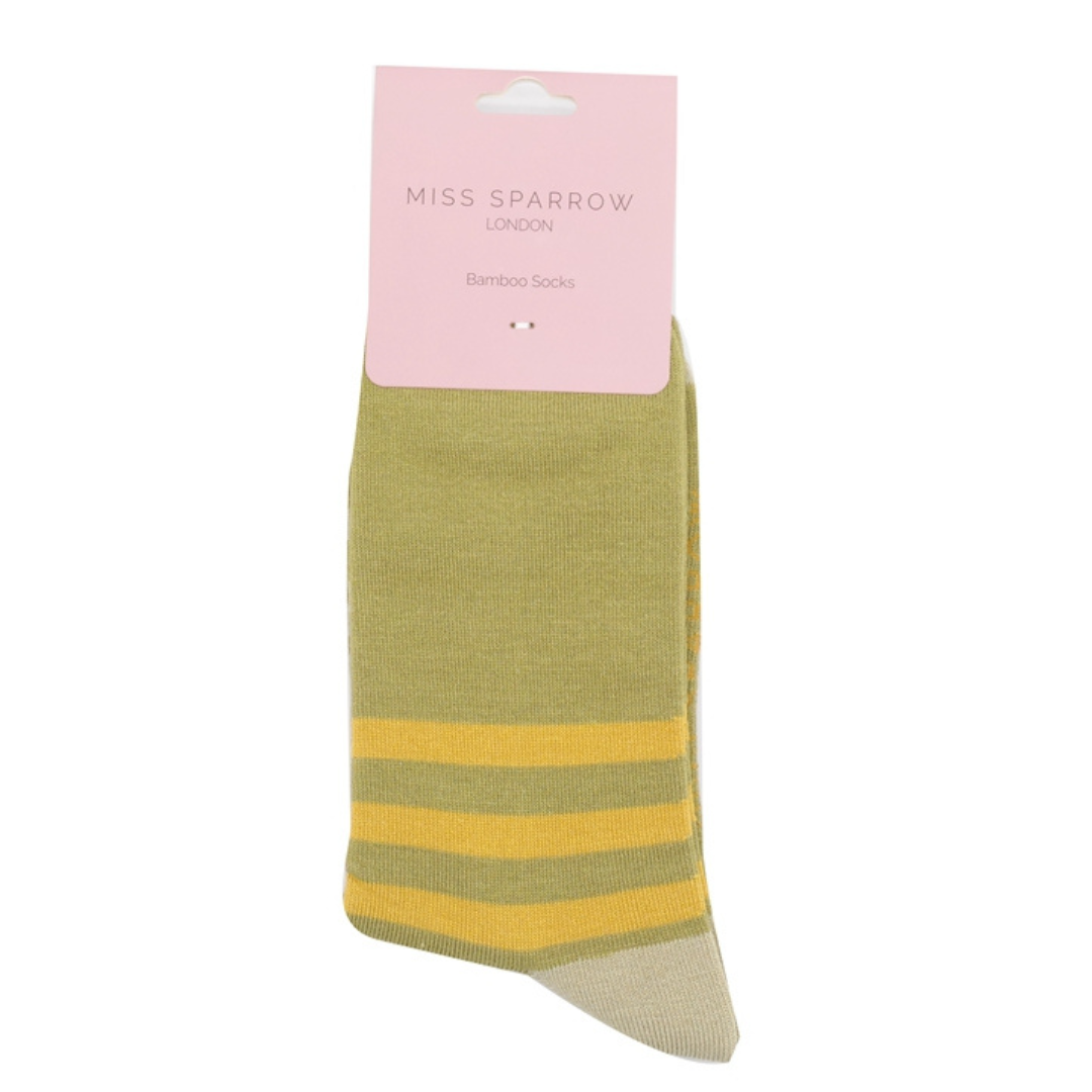 Bamboo Socks For Women - Tonal Stripes