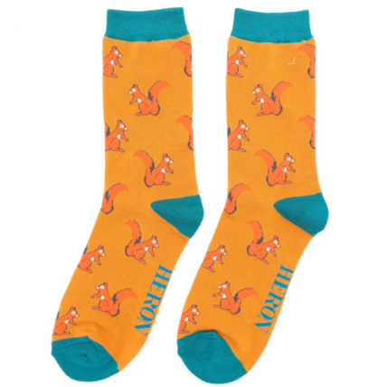 Bamboo Socks For Men - Squirrels