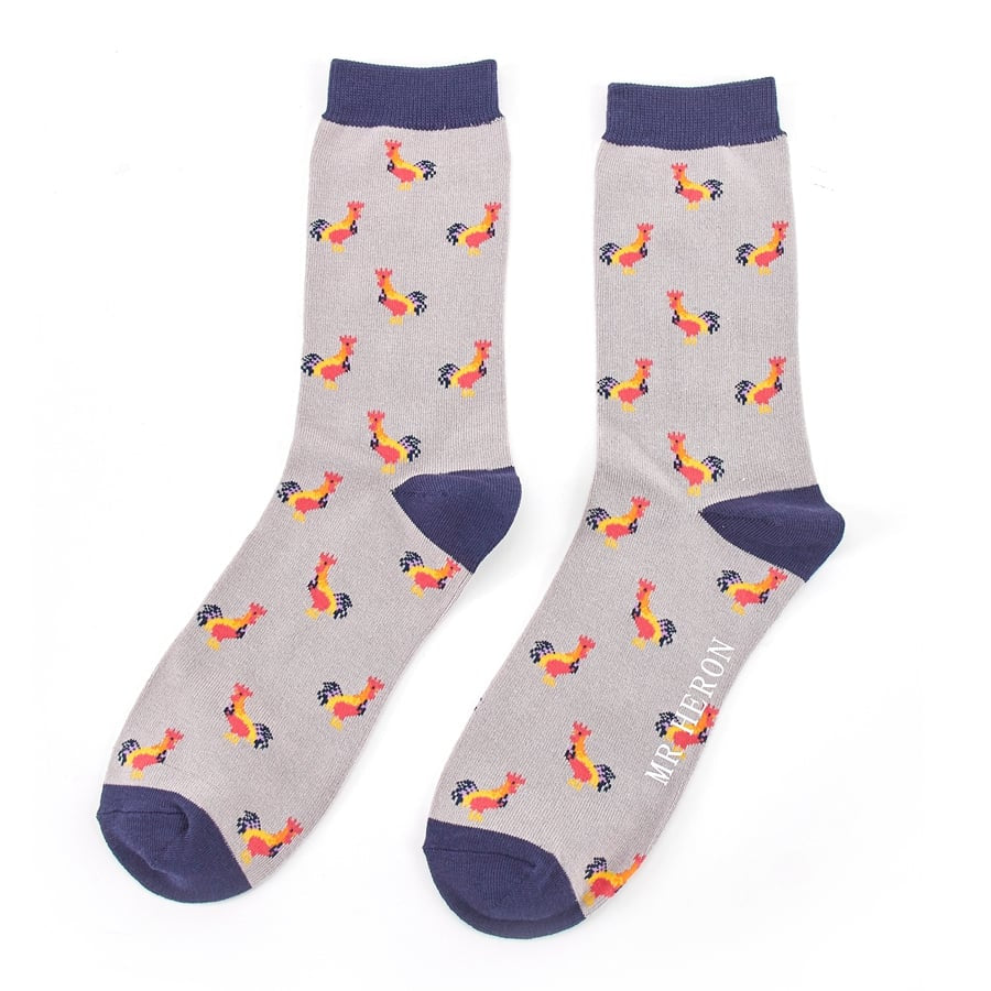 Bamboo Socks For Men - Roosters