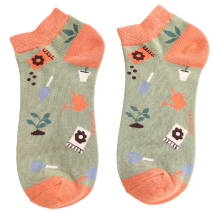 Bamboo Trainer Socks For Women - In The Allotment
