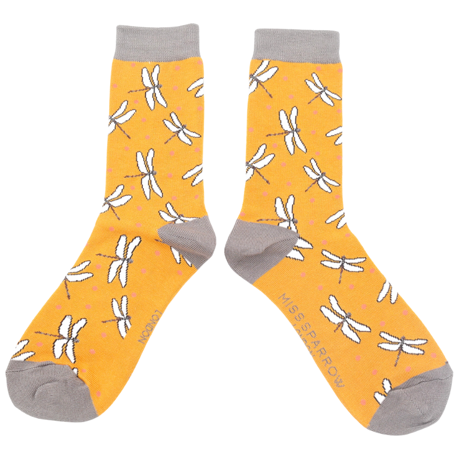 Bamboo Socks For Women - Dragonflies