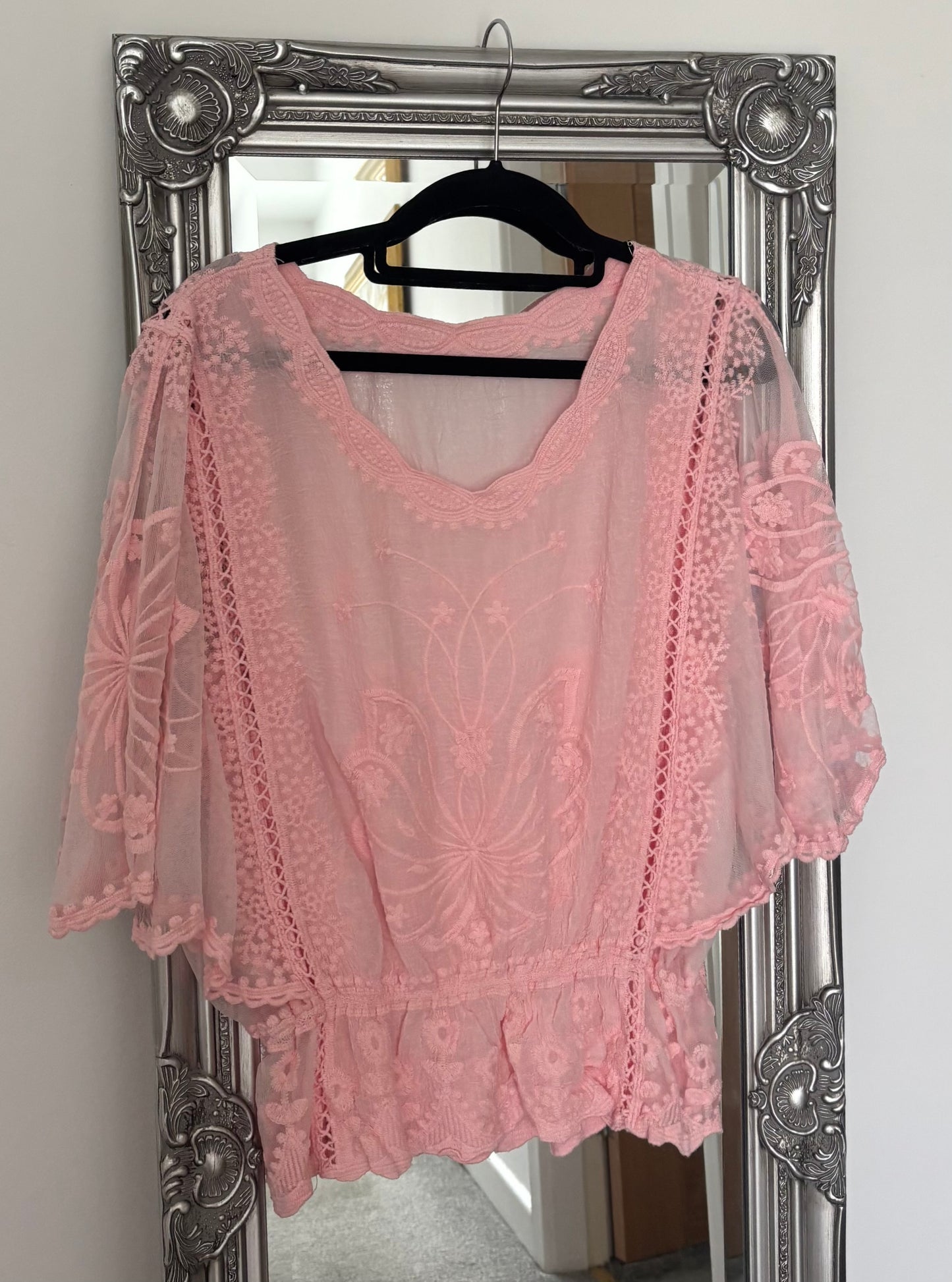 Plain Cotton Embroidered Top