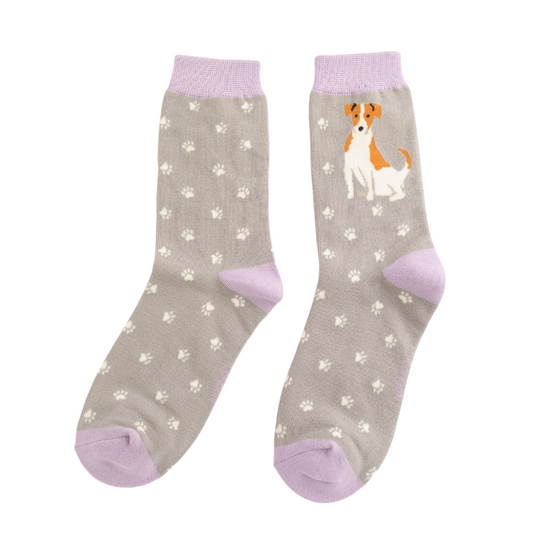 Bamboo Socks For Women - Jack Russell