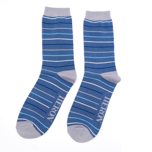 Bamboo Socks For Men - Thin Stripes