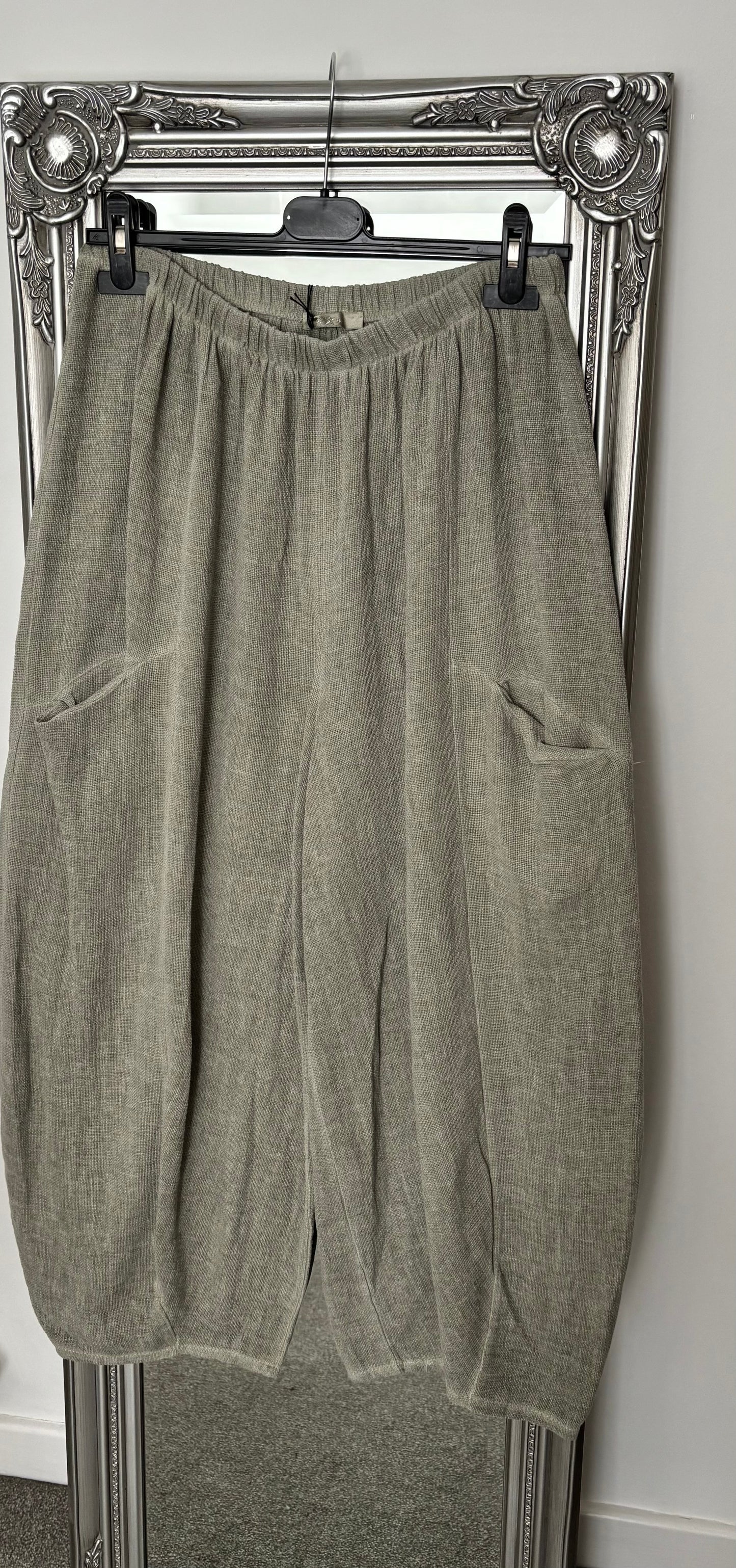 Cotton/Linen Balloon Trousers