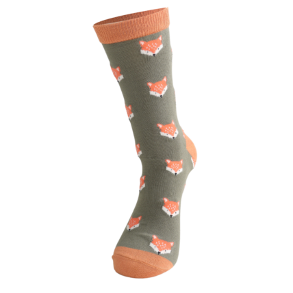 Bamboo Socks For Men - Fox Faces