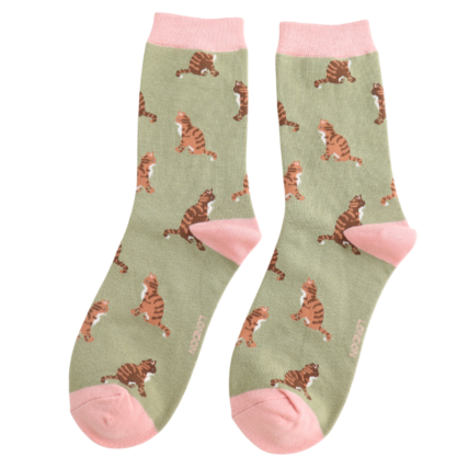 Bamboo Socks For Women - Tabby Cats