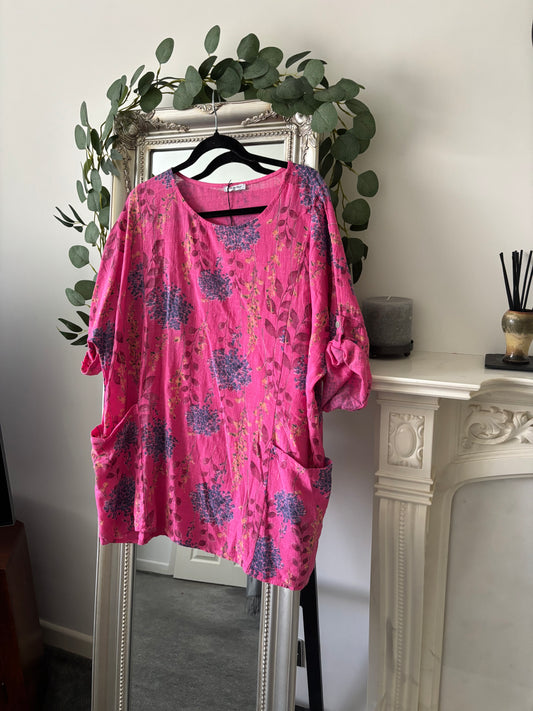 Cotton Floral Print Tunic