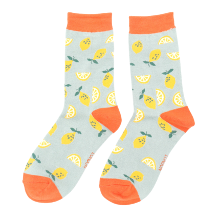 Bamboo Socks For Women - Lemons