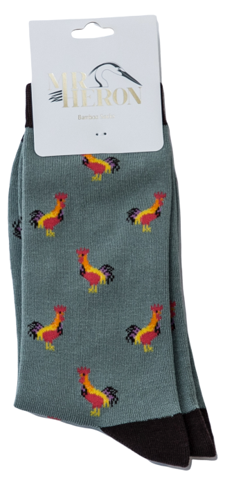 Bamboo Socks For Men - Roosters