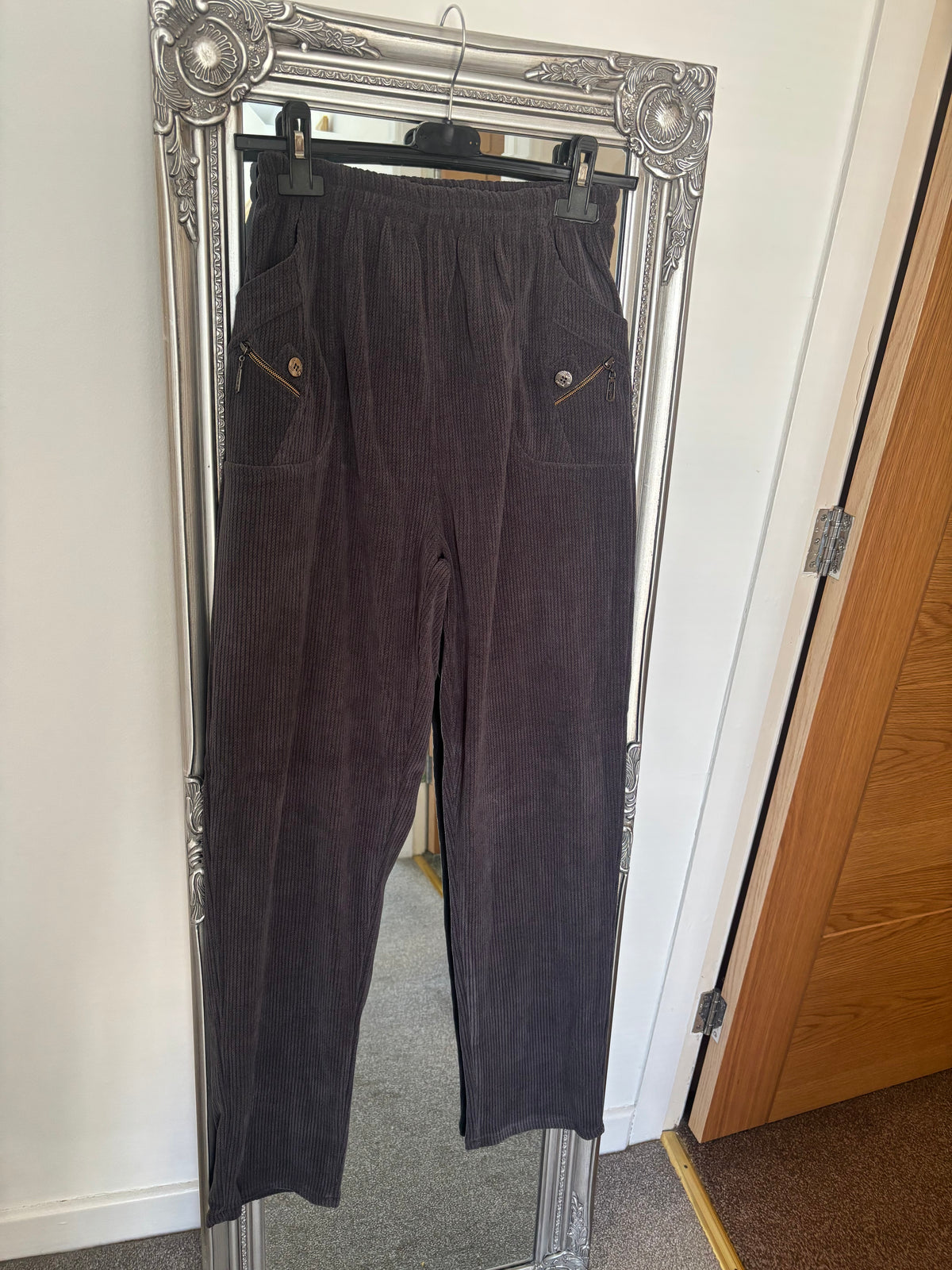 Cord Trousers - Grey