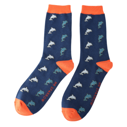 Bamboo Socks For Men - Dolphins