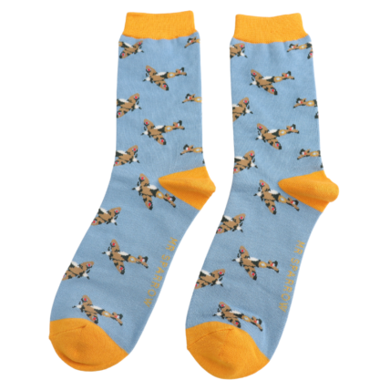 Bamboo Socks For Men - Vintage Planes