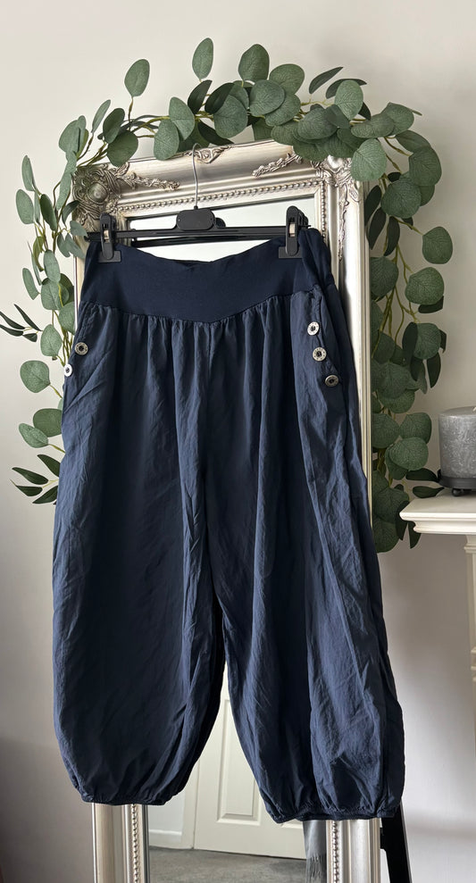 Cotton Cropped Trousers