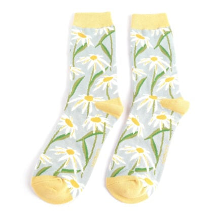 Bamboo Socks For Women - Oxeye Daisies