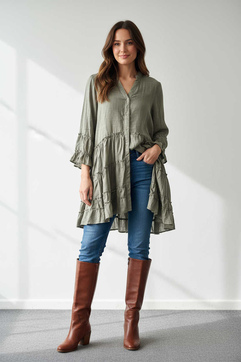 Linen Boho Tunic/Dress