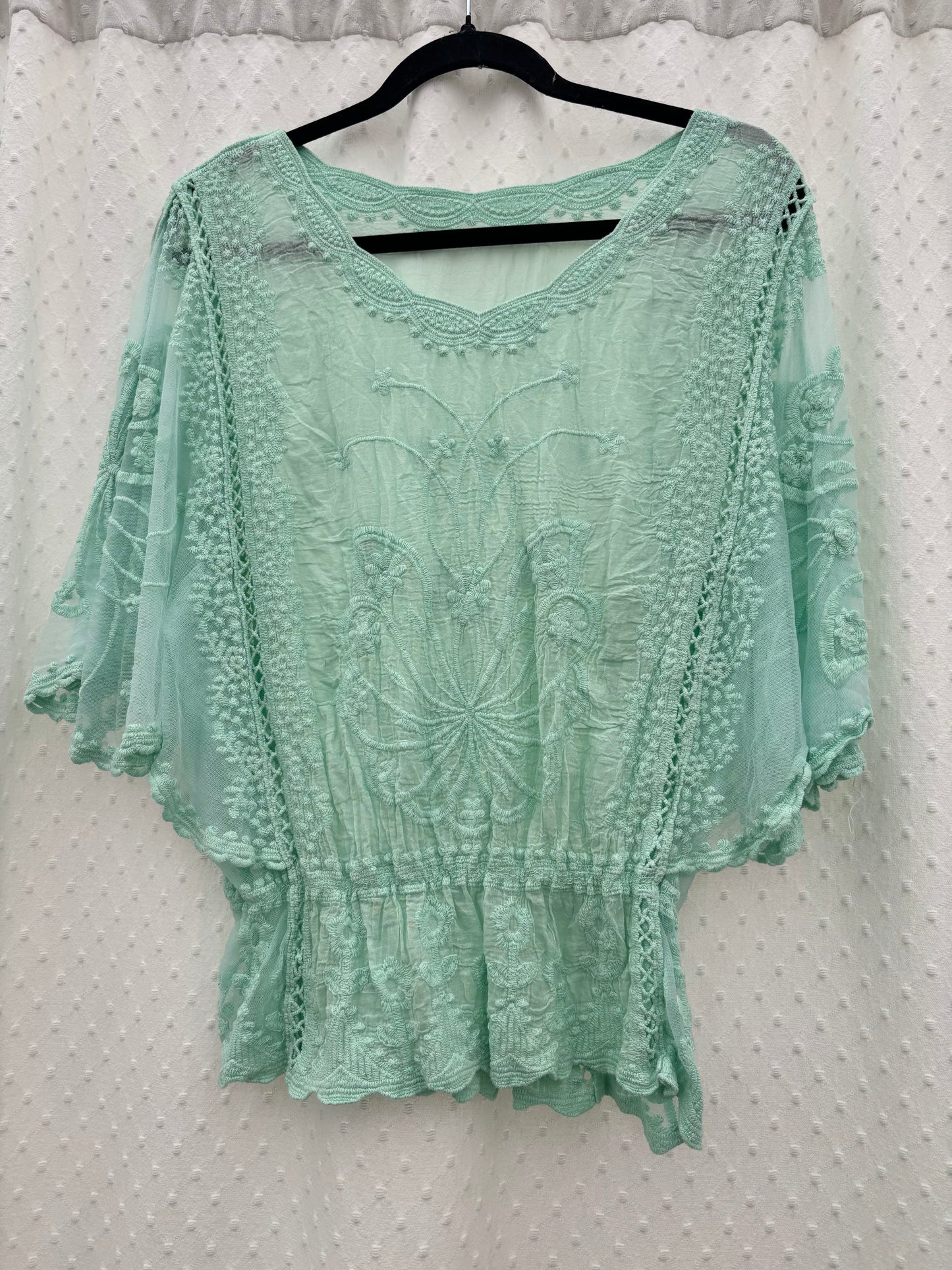 Plain Cotton Embroidered Top