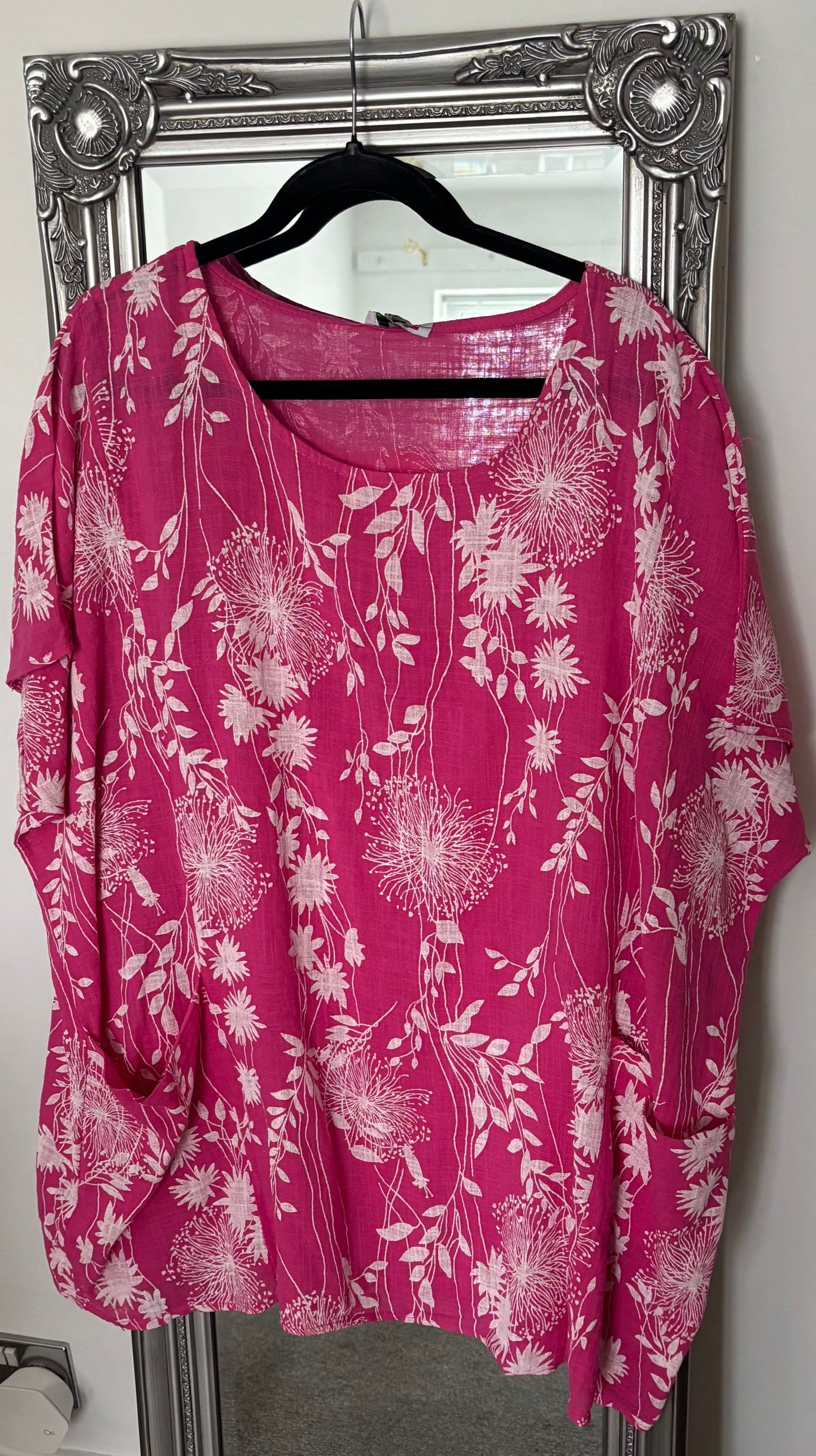 Cotton Plus Size Tunic With Pockets