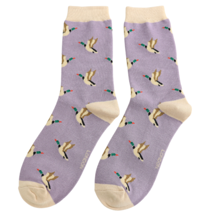 Bamboo Socks For Women - Flying Ducks