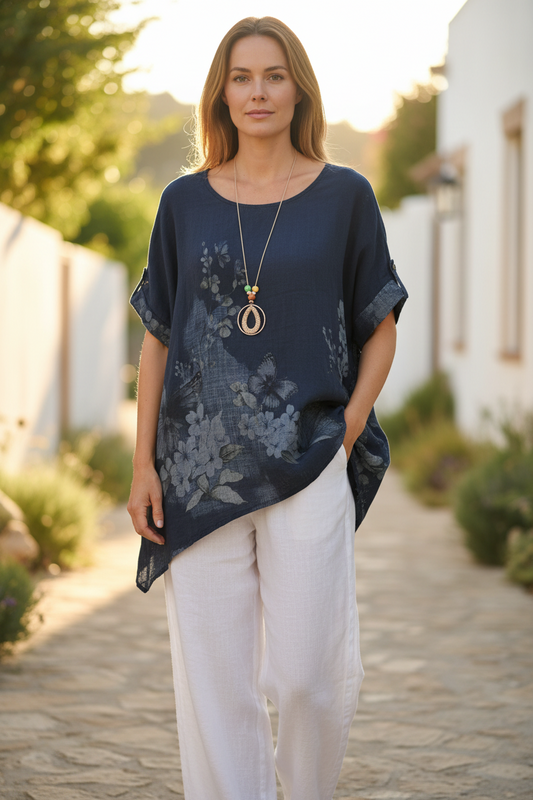 Short Sleeve Cotton Tunic