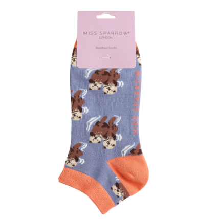 Bamboo Trainer Socks For Women - Otters