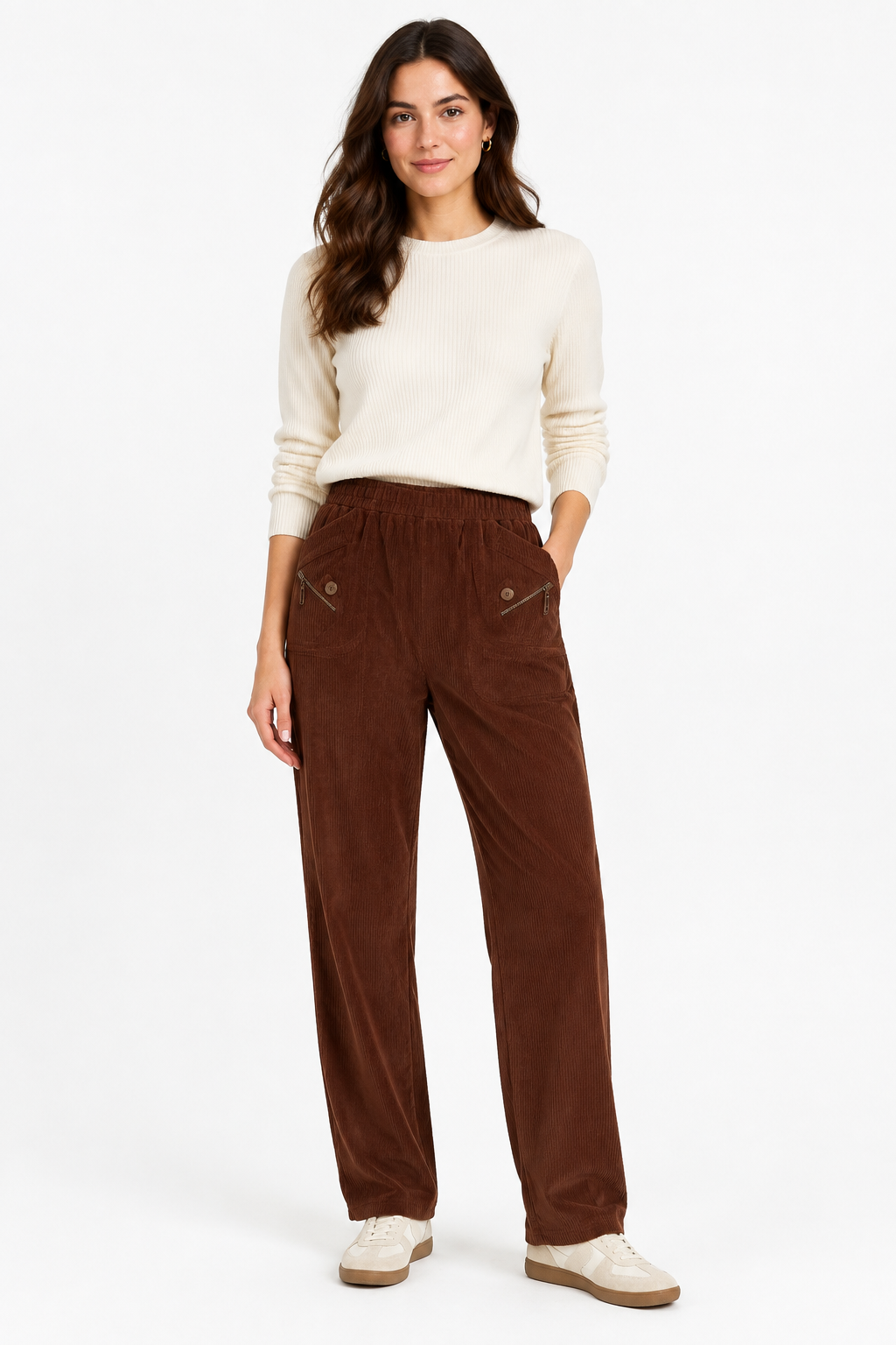 Cord Trousers - Brown