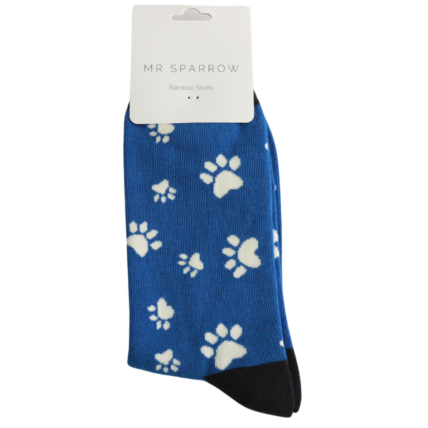Bamboo Socks For Men - Paw Prints