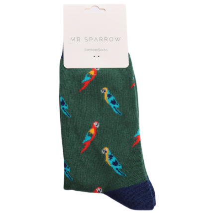 Bamboo Socks For Men - Parrots