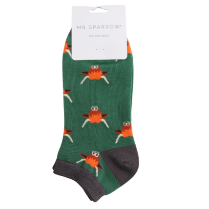 Bamboo Trainer Socks For Men - Highland Cows