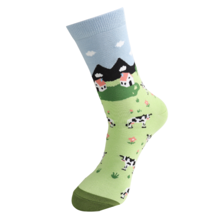 Bamboo Socks For Women - Cows In The Field