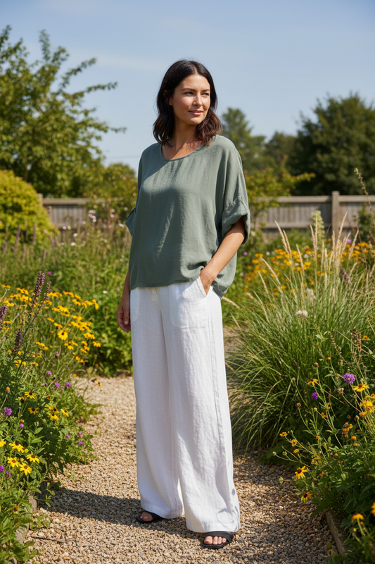 Plain Cotton/Linen Tunic
