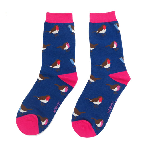 Bamboo Socks For Women - Multi Robins