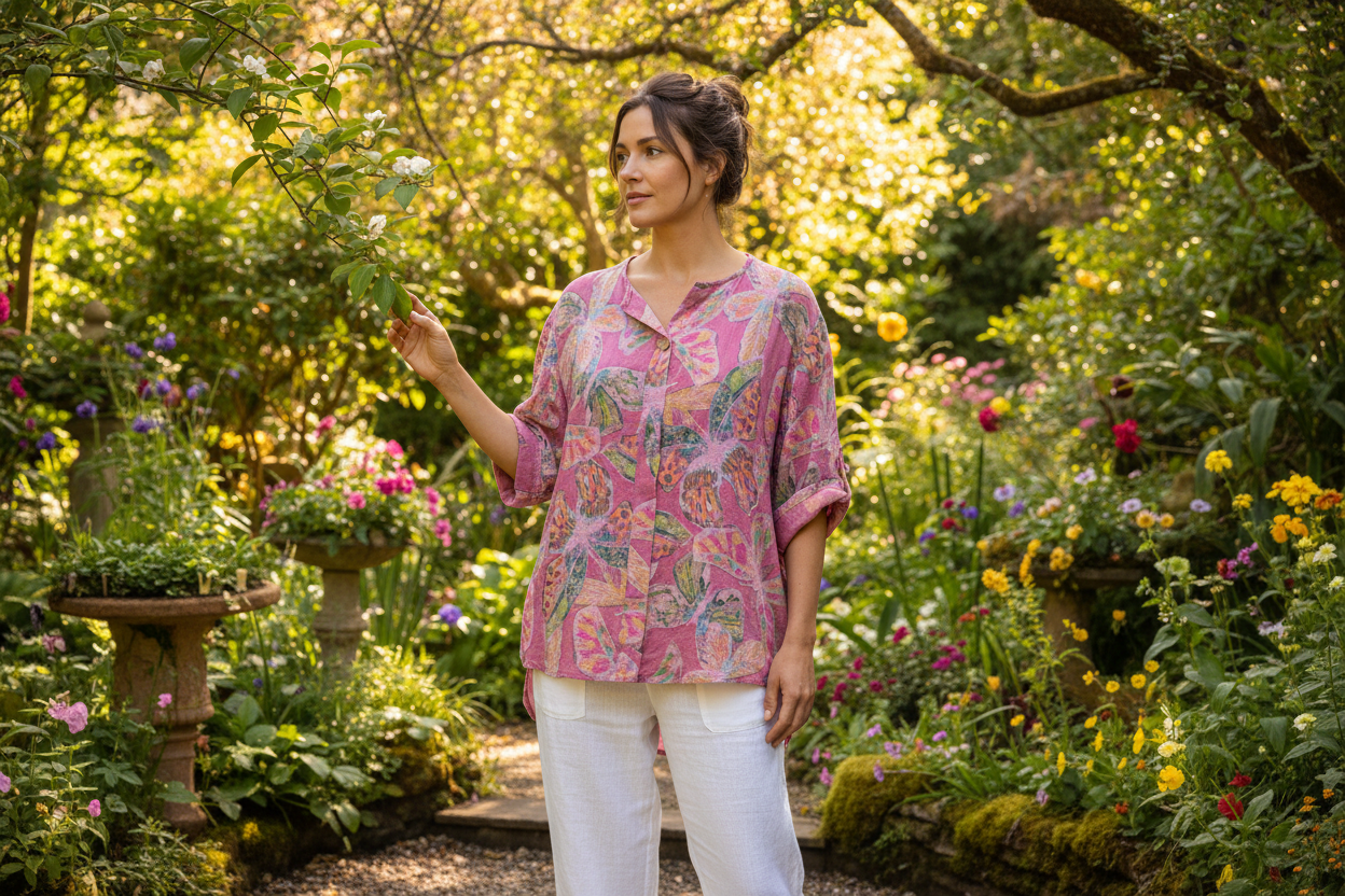 Butterfly Print Tunic