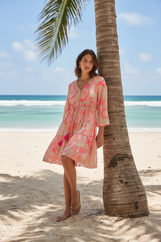 Cotton Boho Neon Tunic/Dress