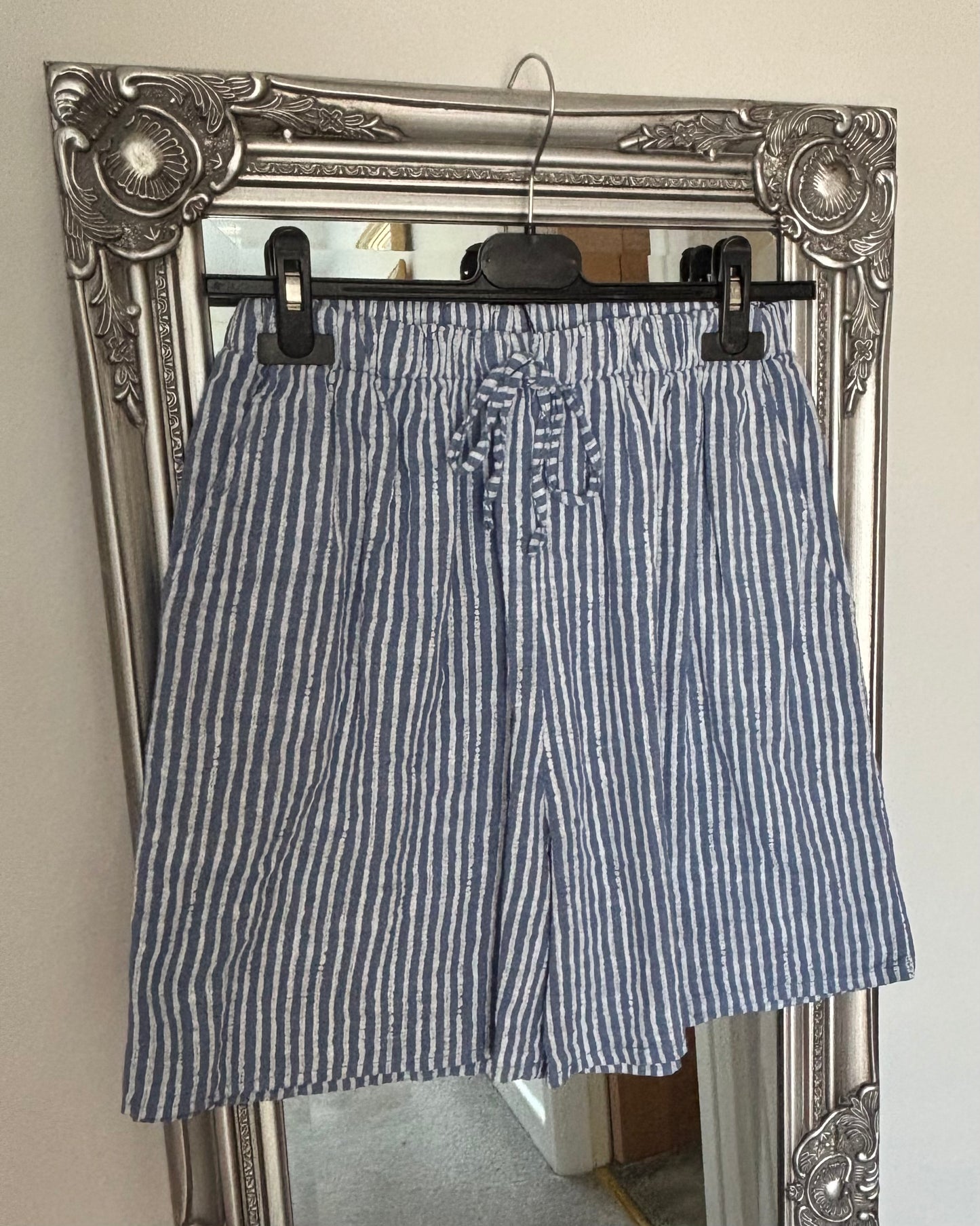 Cotton Stripe Shorts